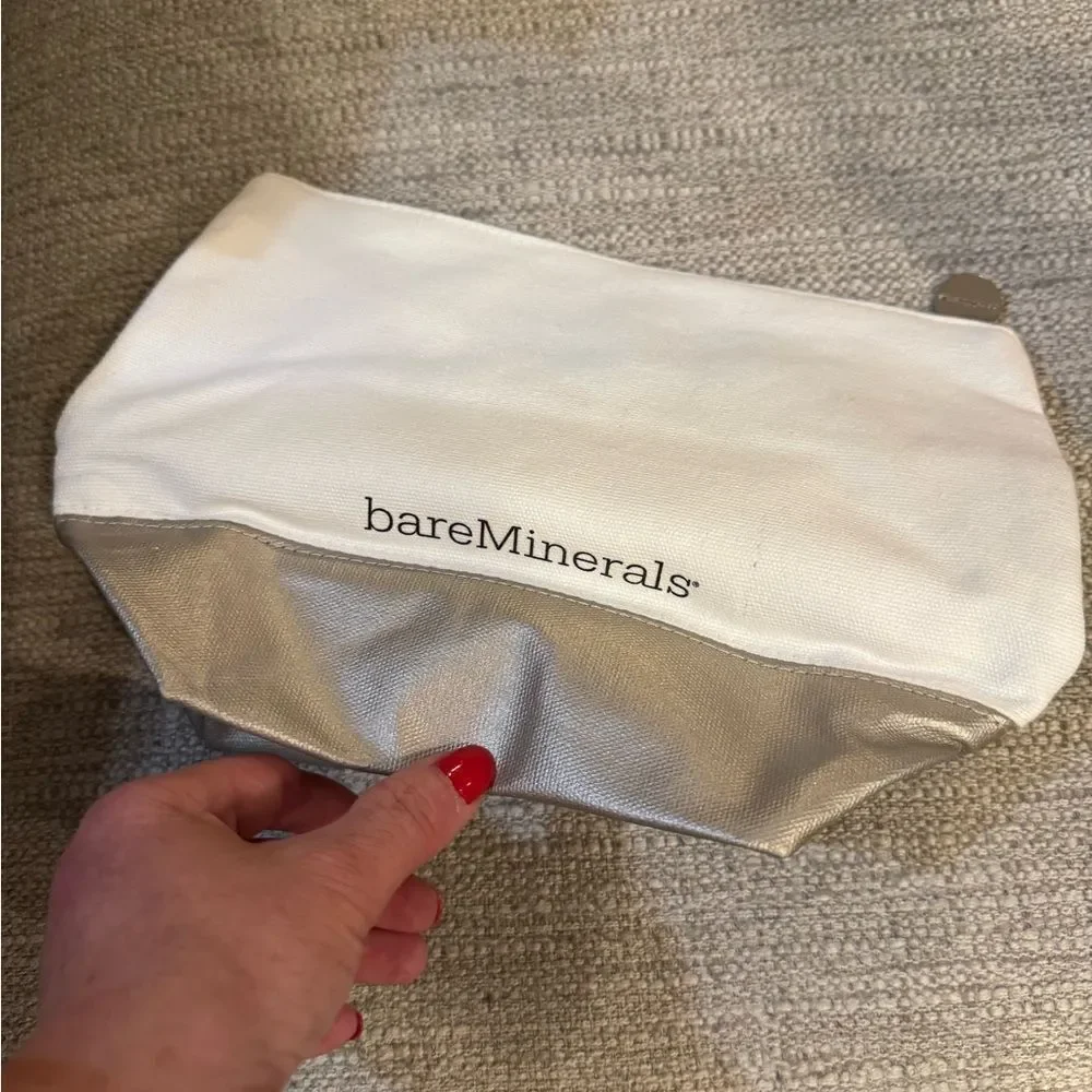BareMinerals Cream and Gold Women's Cosmetics Bag - Picture 5 of 8